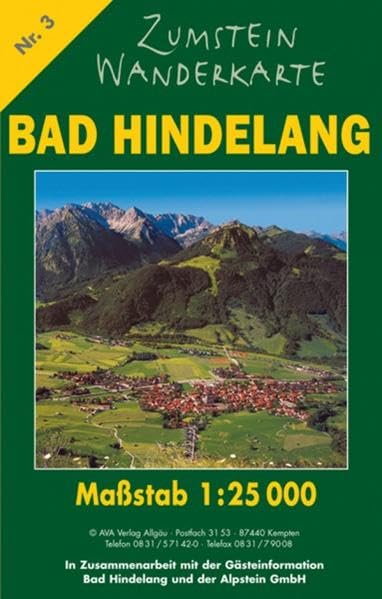 Zumstein Wanderkarte Bad Hindelang: 1:35000:...