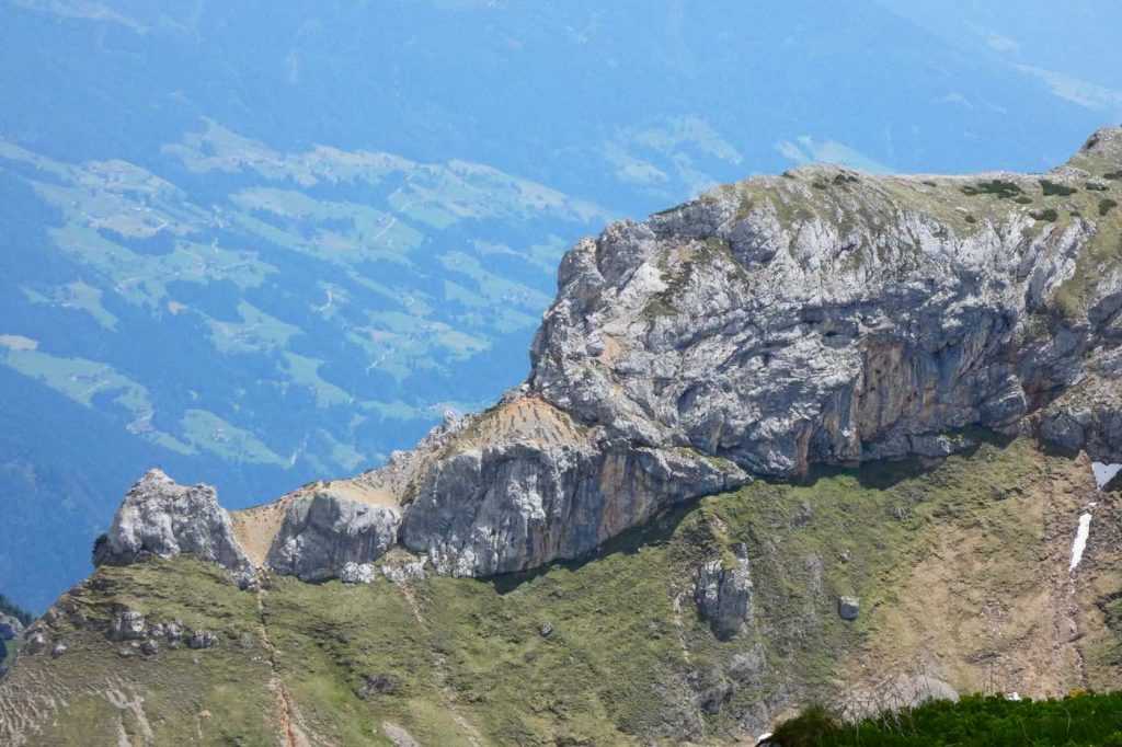 Klettersteig Heidachstellwand in der Gesamtansicht