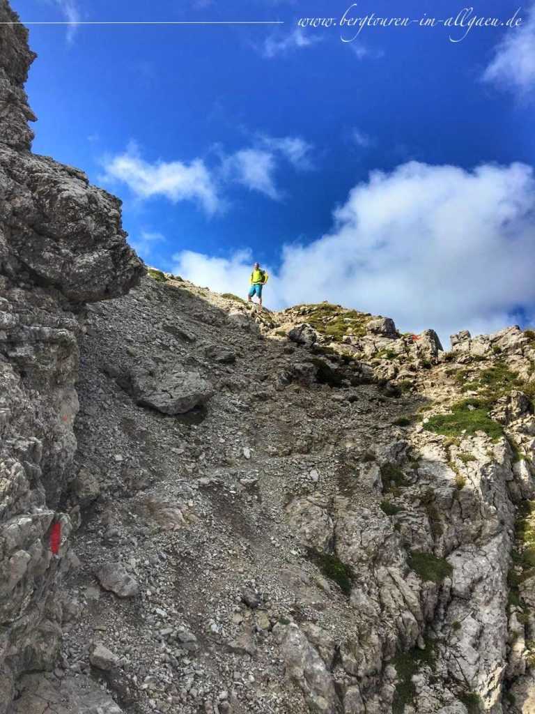 Aufstieg zum Gipfel der Leilachspitze