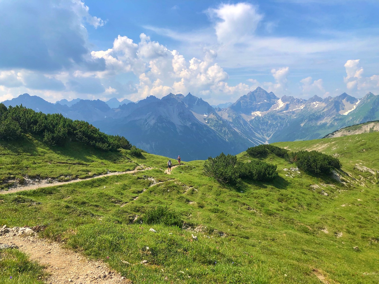 Übergang vom Kastenjoch zum westlichen Lachenjoch