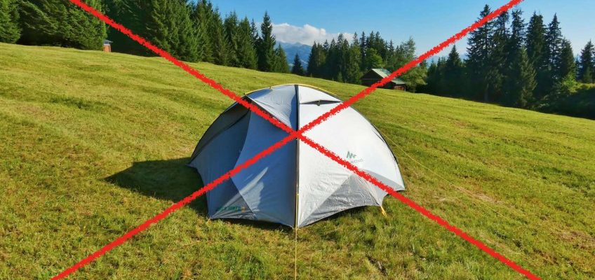 Campieren verboten