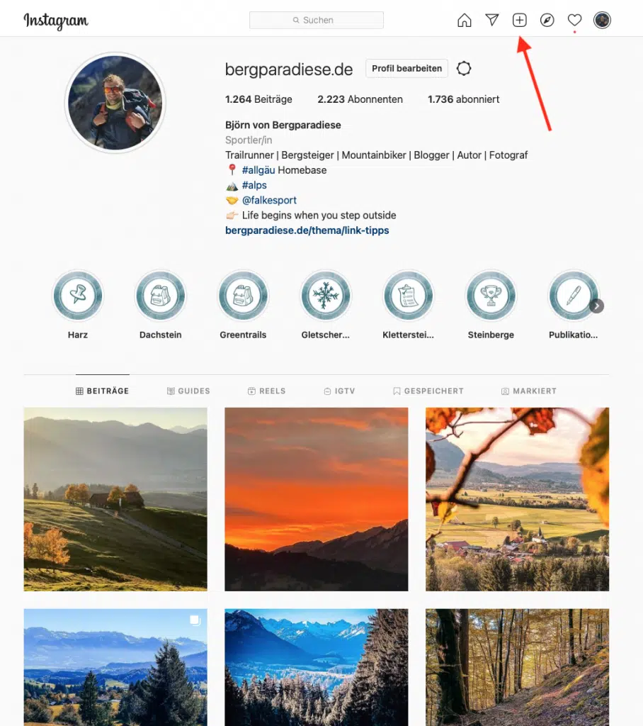 Instagram auf dem Desktop - jetzt auch ohne App