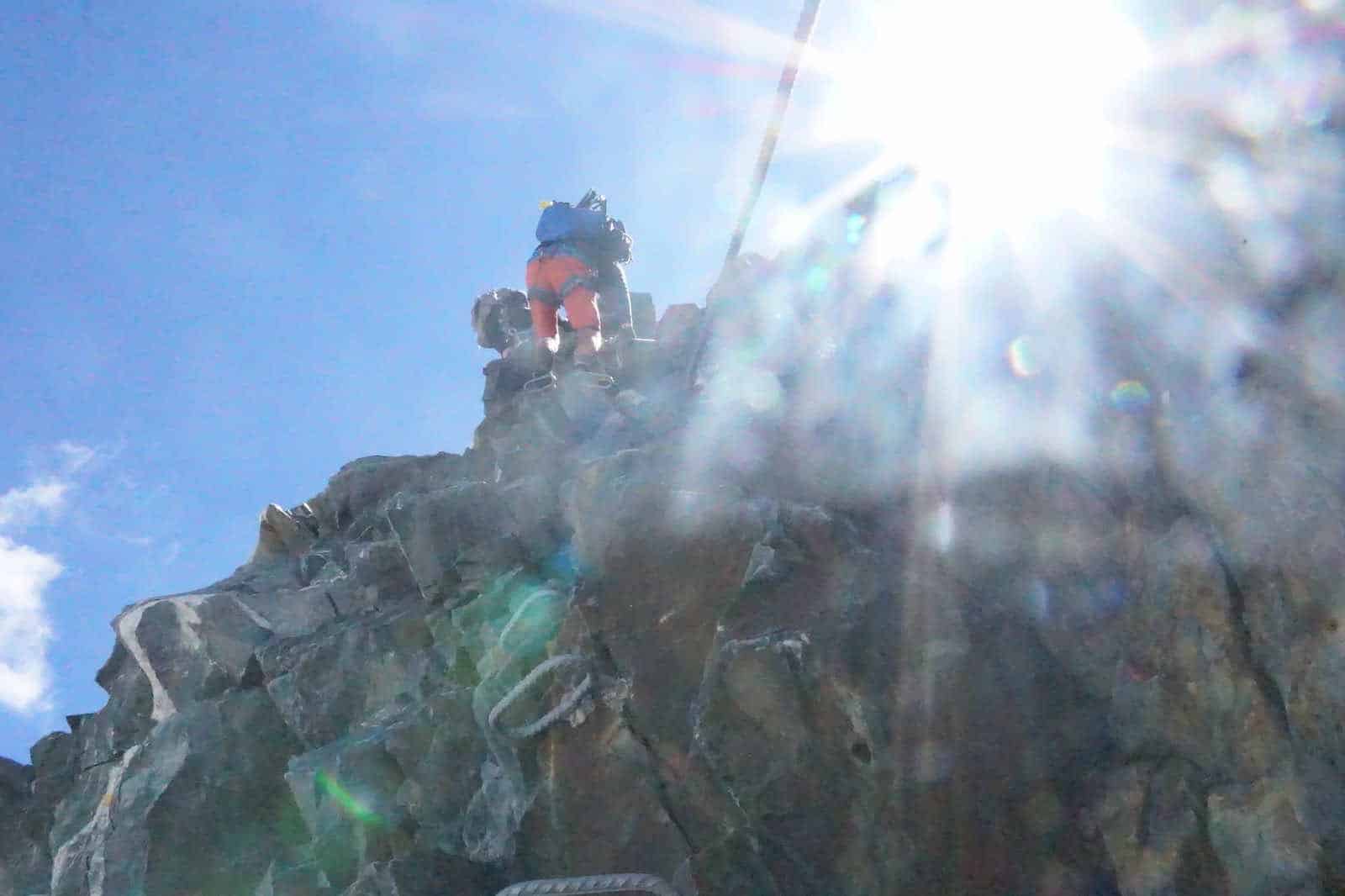 Auf dem Klettersteig - Bild ©Romy Robst