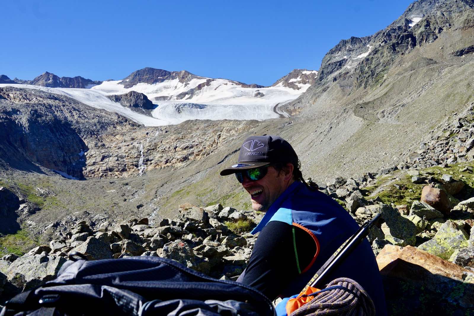 Nach der ersten Steilstufe, Blick auf den Gletscher - Bild ©Romy Robst