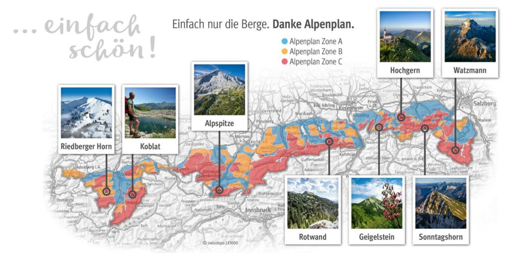 Karte des Alpenplan - Bild ©Deutscher Alpenverein e.V.