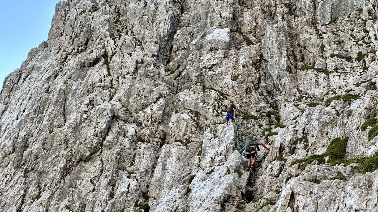 Die ersten Meter auf der Route