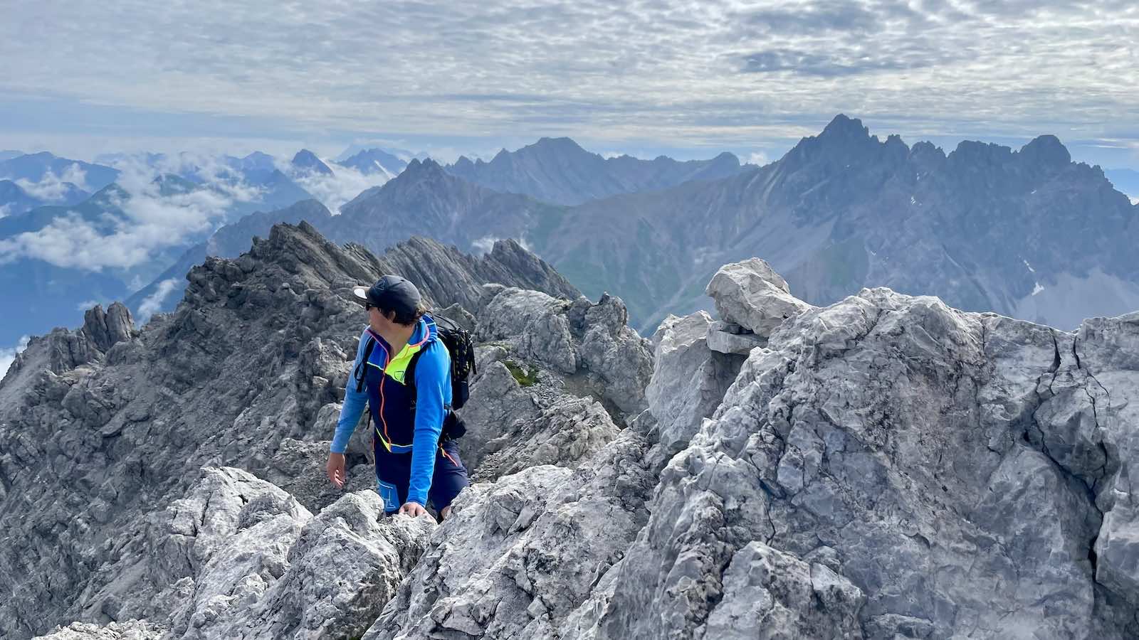 Auf dem Nordostgrat zur Kogelseespitze