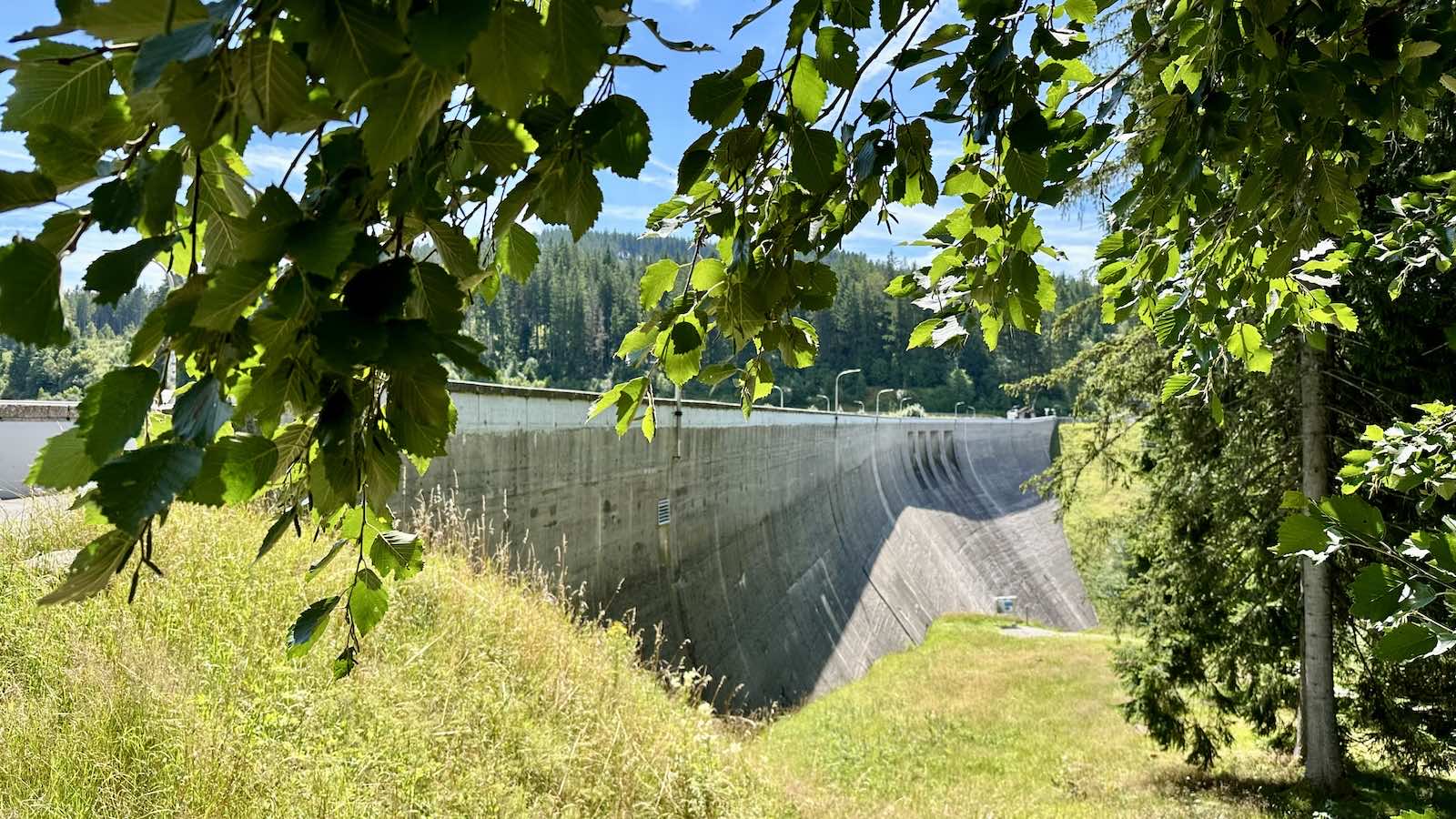 Die Staumauer am Schluchsee