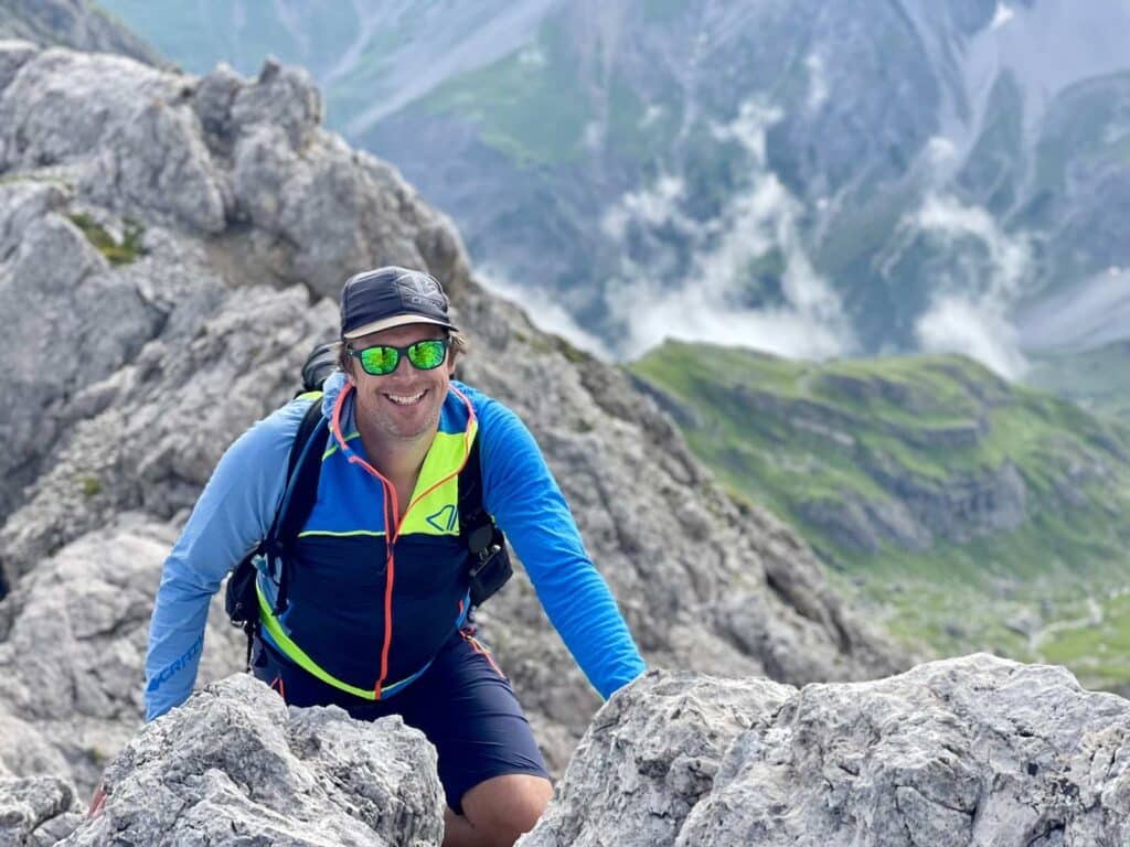 Klettervergnügen auf dem Grat